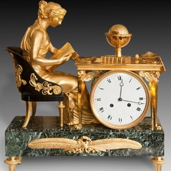 Пазл: Каминные часы