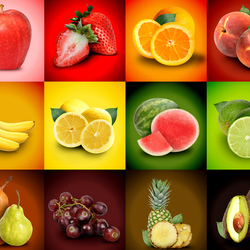 Пазл: Фруктово-ягодный коллаж