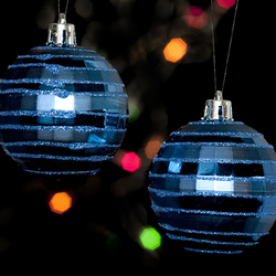 Пазл: Синие шары