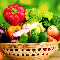 Пазл: Плетёнка с овощами