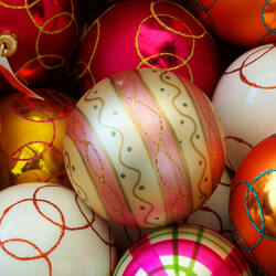 Пазл: Новогодние шары