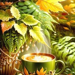 Пазл: Осенний кофе