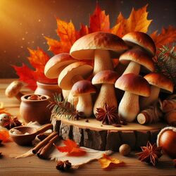 Пазл: Семейка грибов