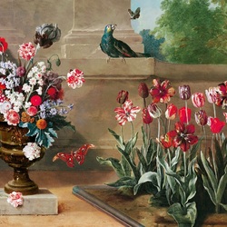 Пазл: Букет цветов в вазе