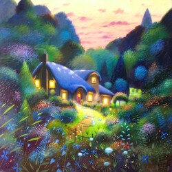 Пазл: Дом в лесу