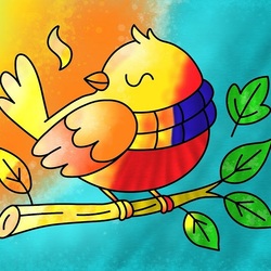 Пазл: Птичка