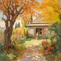 Пазл: Бродит рядом бабье лето