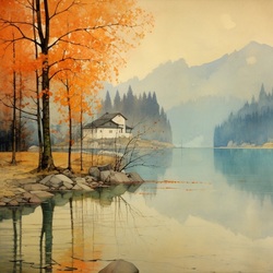 Пазл: Туманное осеннее утро