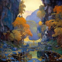 Пазл: Осень в горах