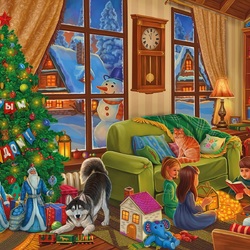 Пазл: Новый год к нам мчится