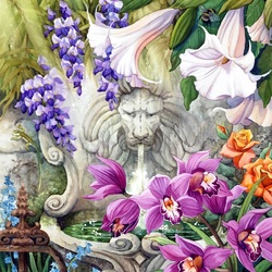 Пазл: Фонтан 