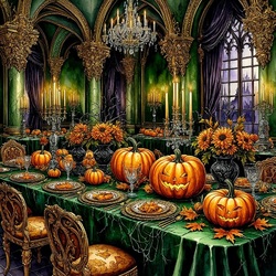 Пазл: Званый ужин на Хэллоуин