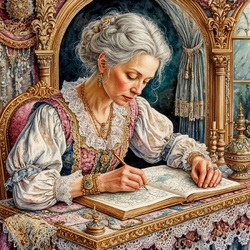 Пазл: Кружевница