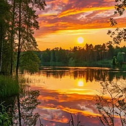 Пазл: Летний закат