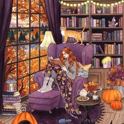 Пазл: За окном осень