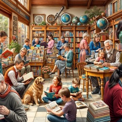 Пазл: Книжный магазин