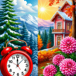 Пазл: Осень - Зима