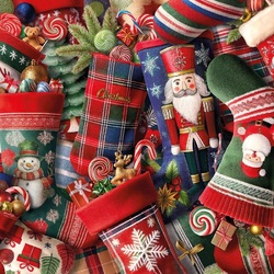 Пазл: Носочки подарков