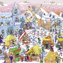 Пазл: Зимние праздники в замке