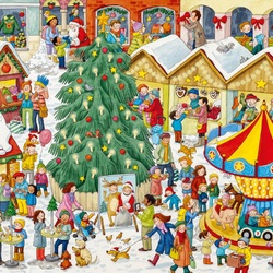 Пазл: Рождественская ярмарка