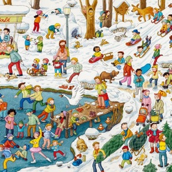 Пазл: Зима в городе