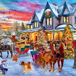 Пазл: Поездка на Рождество