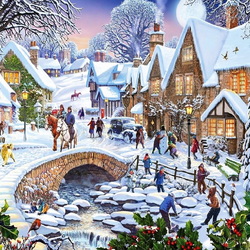 Пазл: Игра в снежки 