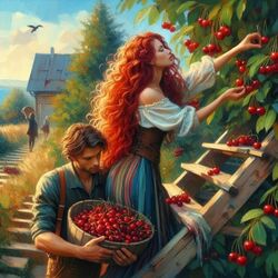 Пазл: Сбор вишни