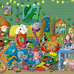 Пазл: Спят усталые игрушки