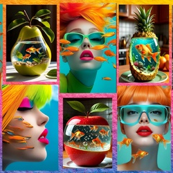 Пазл: Золотые рыбки