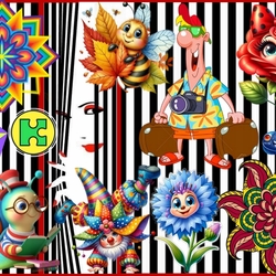 Пазл: Веселые зверюшки