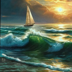 Пазл: Союз неба и моря