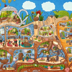 Пазл: Гномики, бровки домиком