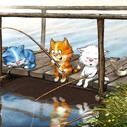 Пазл: Без труда не выловишь и рыбку из пруда!