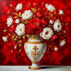 Пазл: Ваза с цветами