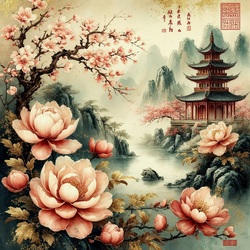 Пазл: Восточная живопись