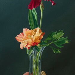 Пазл: Цветы и камни