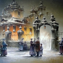 Пазл: Зимним вечером