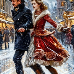 Пазл: На катке 