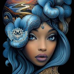 Пазл: Синяя река