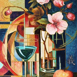 Пазл: Цветы и геометрия