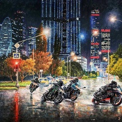 Пазл: Летит под колеса ночная дорога