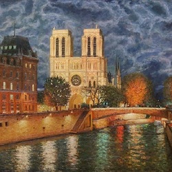 Пазл: Вечерняя прогулка по Парижу