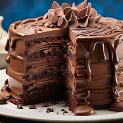 Пазл: Шоколадный торт