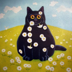 Пазл: Цепочка из ромашек