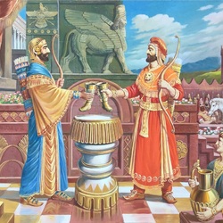 Пазл: Тигран Оронтид и Кир Великий