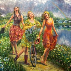 Пазл: Летний дождь