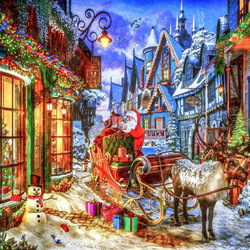 Пазл: Подарки на Рождество 