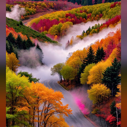 Пазл: А в долине туман