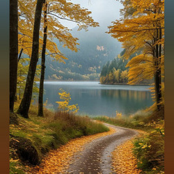 Пазл: Дорога к реке